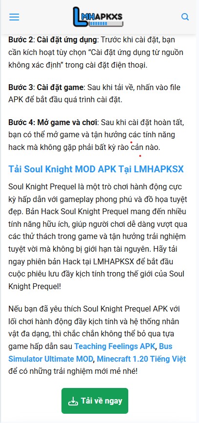 Hướng Dẫn Tải Và Cài Đặt Soul Knight APK