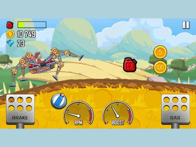 Game nhập vai nhân vật hấp dẫn trong Hack Hill Climb Racing