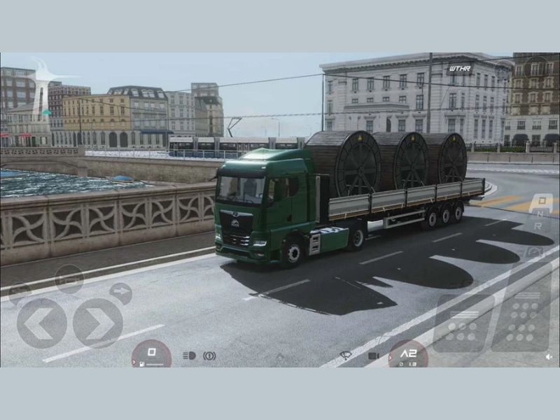 Điều khiển xe tải chân thực trong Hack Truckers of Europe 3 