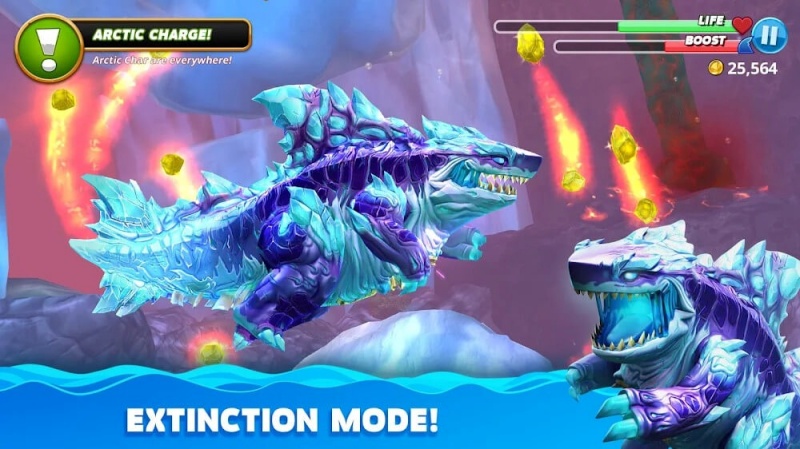Tải Hungry Shark World Hack (Mod Full Tiền, Kim Cương, Bất Tử) v7.0.3 Hệ thống cá mập đa dạng