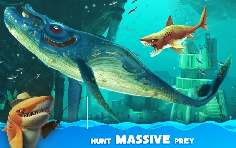 Tải Hungry Shark World Hack (Mod Full Tiền, Kim Cương, Bất Tử) v7.0.3 Khám phá thế giới đại dương