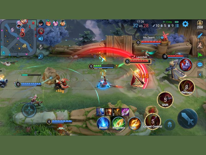 Tải Vương Giả Vinh Diệu APK v10.5.1.2 Bản Quốc Tế Cho Android Lối chơi chiến thuật trong Vương Giả Vinh Diệu APK
