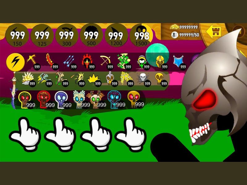 Tải Stick War Legacy Hack (Mod 99999999 Kim Cương) v2023.5.1309 Mod 99999999 kim cương trong Stick War Legacy Hack