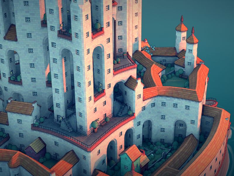 Tải Townscaper Apk v1.20 Mới Nhất Cho Android Công trình phong phú trong Townscaper APK