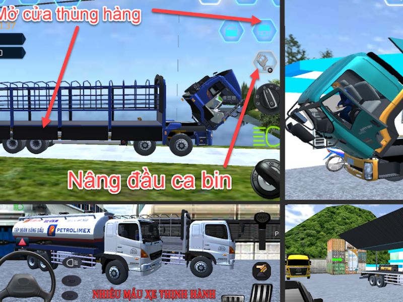 Tải Truck Simulator Vietnam Mod APK (Vô Hạn Tiền) v6.8.3 Hệ thống xe tải đa dạng của Truck Simulator Vietnam Mod APK