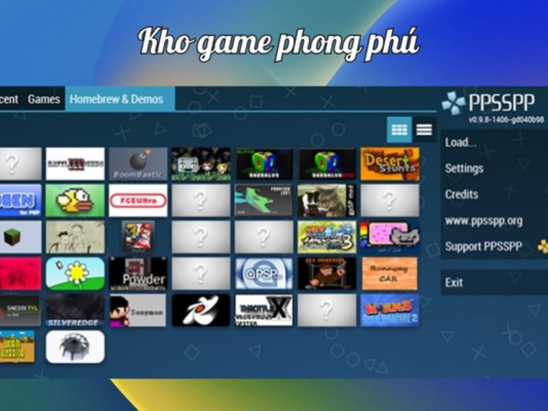 PPSSPP Gold APK Sở Hữu Kho Game PSP Phong Phú
