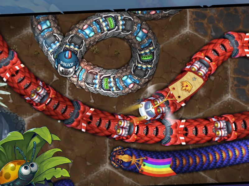 Cạnh tranh với rắn khác trong Little Big Snake