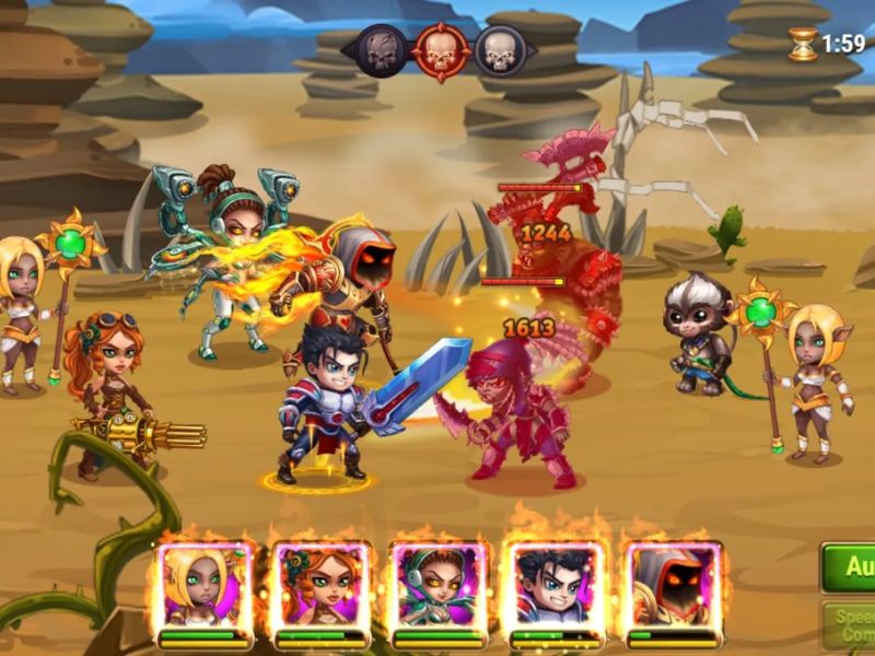 Tải Hero Wars Hack (MOD Menu, Sát Thương) v1.255.001 Chiến thuật linh hoạt trong Hero Wars Hack