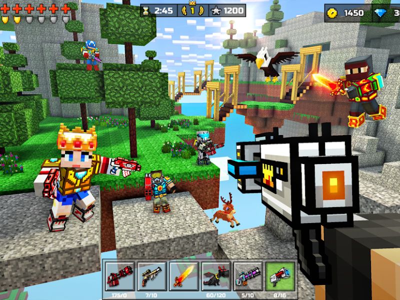 Gameplay Battle Royale quen thuộc trong Pixel Gun 3D HackGameplay Battle Royale quen thuộc trong Pixel Gun 3D Hack