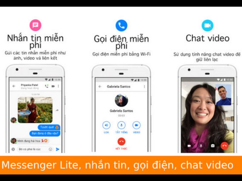  Gọi thoại và video trực tiếp trong Messenger Lite APK