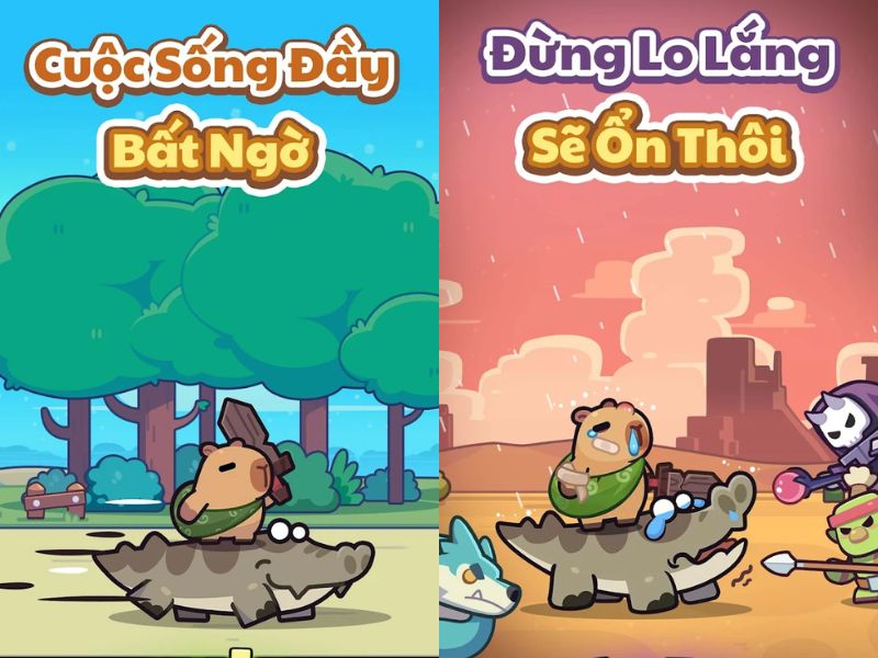 Kết bạn với loài động vật khác trong Capybara Go 