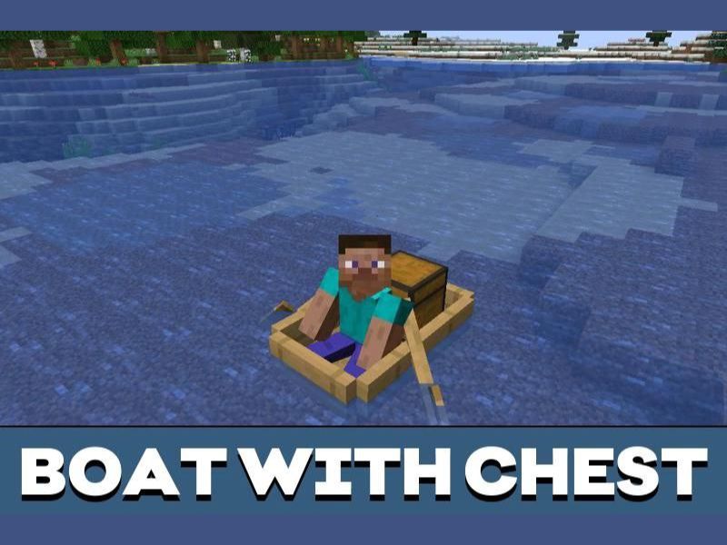 Chế tạo Thuyền có rương trong Minecraft 1.19 Tiếng Việt