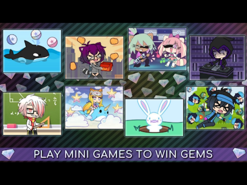 Tải Gacha Life Mod APK (Vô Hạn Tiền, Nhân Vật) v1.1.14 Mini game giải trí thú vị trong Gacha Life Mod