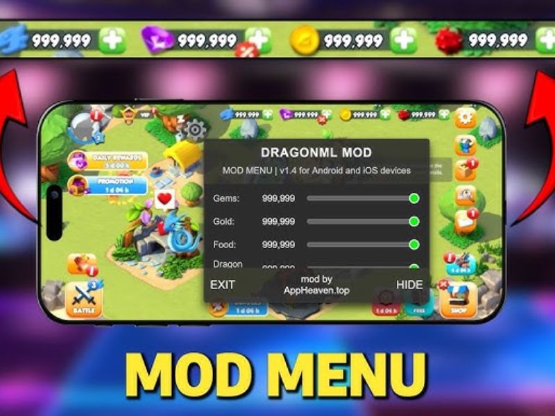 Tải Dragon Mania Legends Hack (MOD Full Kim Cương, Tiền) v8.8.2c Một Số Điểm Nổi Bật Độc Đáo Của Dragon Mania Legends Hack