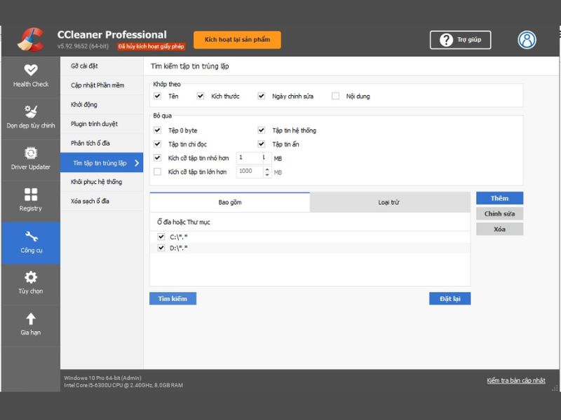 Tải Ccleaner Pro MOD APK (Mở Khóa Pro, Không Quảng Cáo) v25.21.0 Quét và phân tích dung lượng ổ cứng trong CCleaner Pro