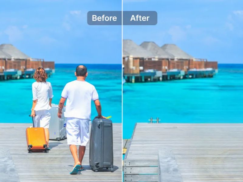 Xóa người và vật thể trong Snapedit Mod APK