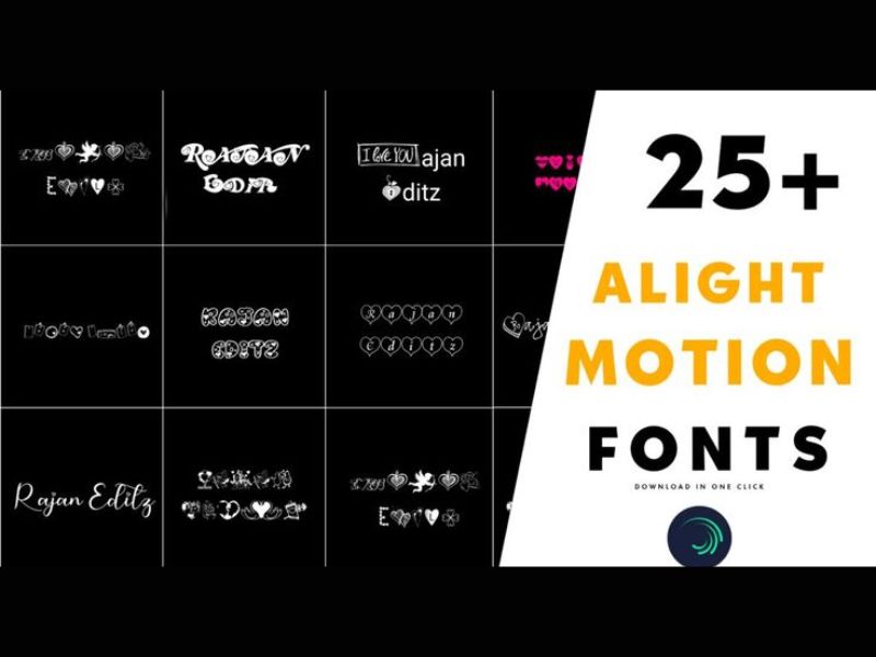 Tải Alight Motion Pro (Mở Khóa Pro) v5.0.881 Miễn Phí Cho Android Alight Motion Pro có kiểu chữ đa dạng, sáng tạo