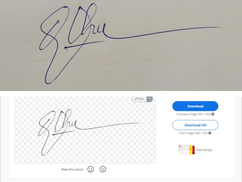 Camscanner Mod APK giúp ghép chữ ký cho tài liệu công tác