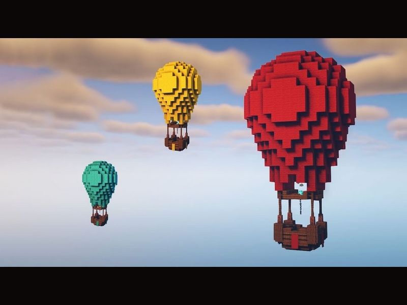 Tải Minecraft 1.22 Tiếng Việt Cập Nhật Mới Nhất Cho Android Cơ Chế Khí Cầu Nâng trong Minecraft 1.22 Tiếng Việt