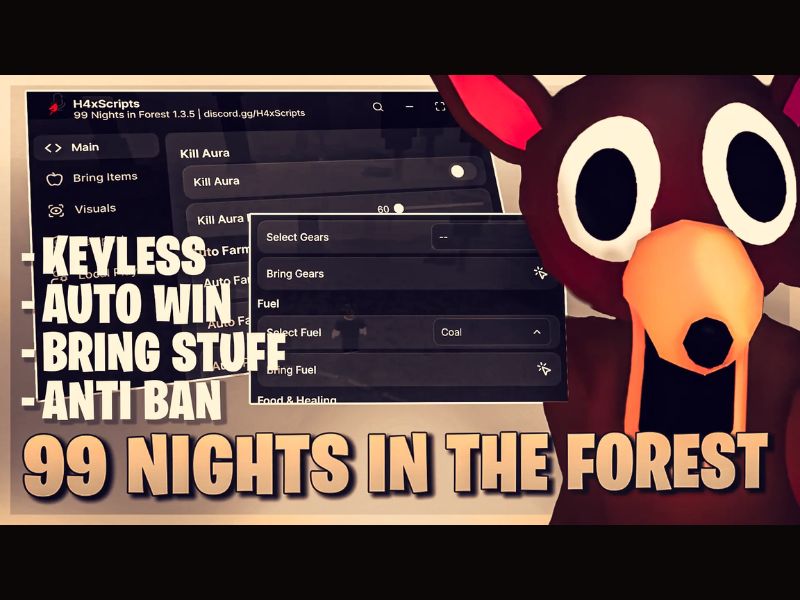 Tải Hack 99 Night In The Forest APK + Script (Auto Win, Kill Aura) v2.697 Hack 99 Night In The Forest Có Gì Đặc Sắc?