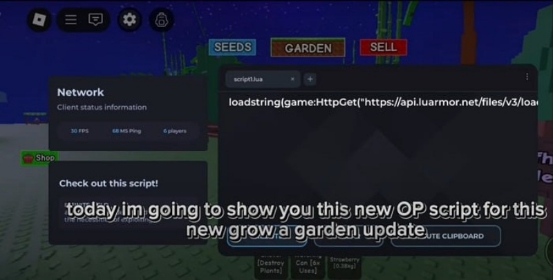 Tải Hack Grow A Garden VNG/QT + Script (Auto Farm, Auto Sell, Auto Buy, Event) hack grow a garden 4