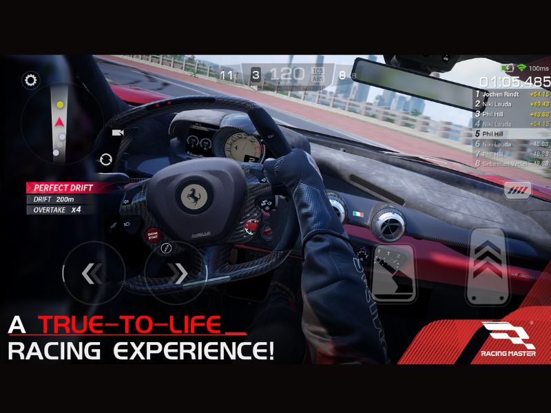 Mô phỏng vật lý lái xe trong Racing Master APK