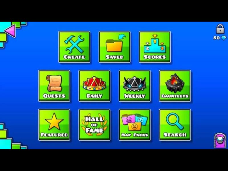 Đa dạng chế độ trong Geometry Dash Subzero Apk