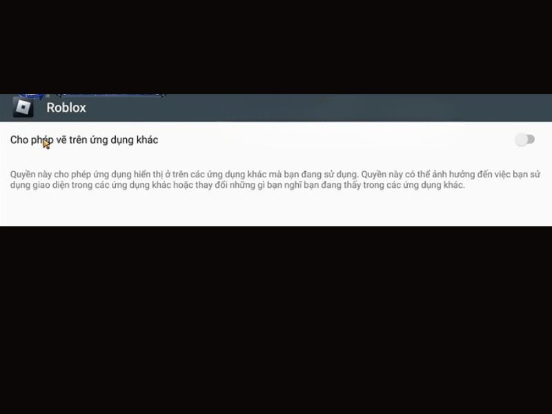 Tải Hydrogen Roblox v1.2.2 Mới Nhất Miễn Phí Cho AndRoid Bật Cho phép vẽ trên ứng dụng khác