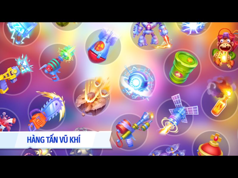 Kho vũ khí cực kỳ phong phú trong Kick The Buddy 2 APK 