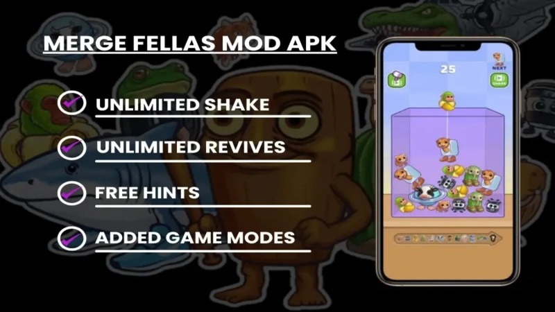 Tính Năng Nổi Bật Trong Merge Fellas Mod APK