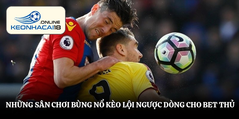 Những sân chơi bùng nổ kèo lội ngược dòng cho bet thủ